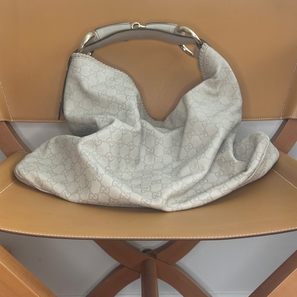 Gucci Guccissima Horsebit Hobo Bag